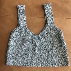 Wilfred marbled grey crop top, Aritzia. Size S